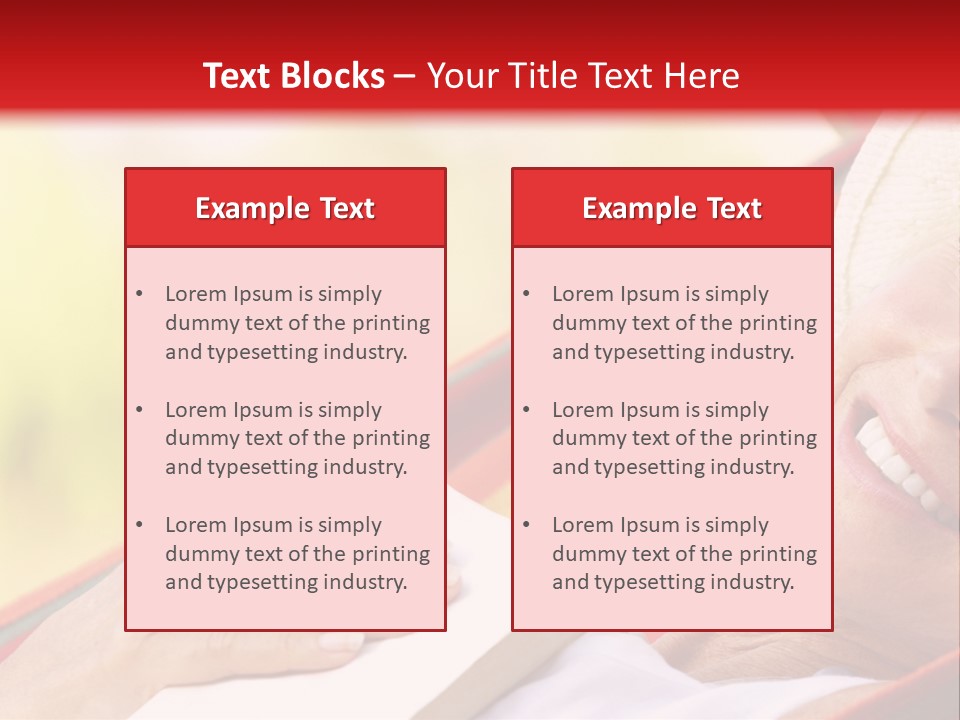 Peaceful Tranquil Female PowerPoint Template