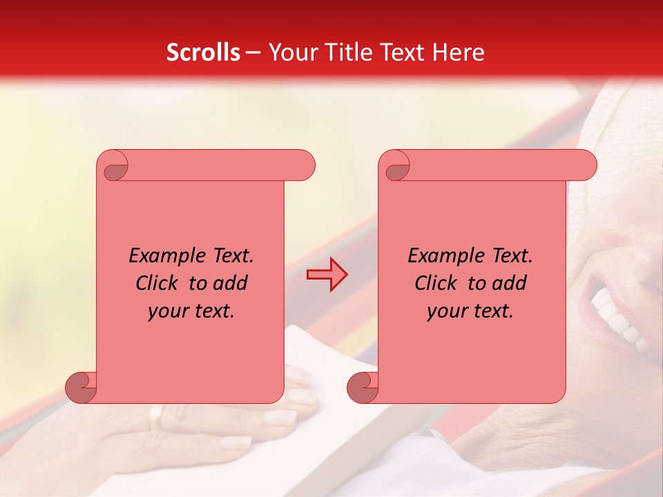 Peaceful Tranquil Female PowerPoint Template