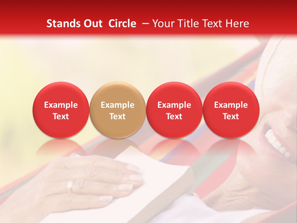 Peaceful Tranquil Female PowerPoint Template