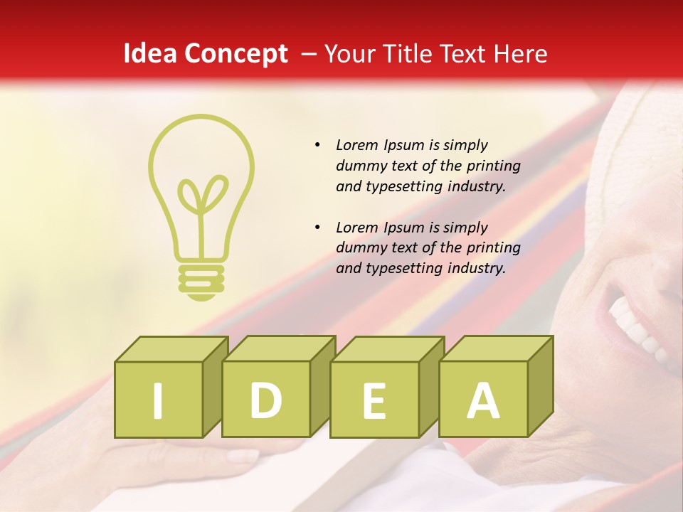 Peaceful Tranquil Female PowerPoint Template