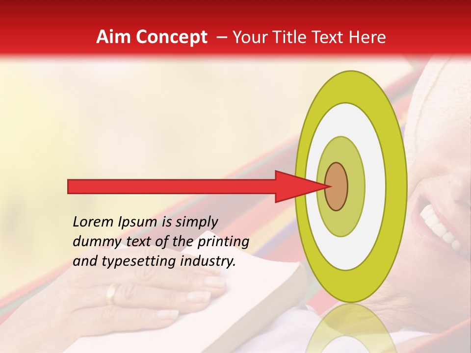 Peaceful Tranquil Female PowerPoint Template