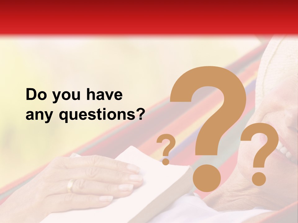 Peaceful Tranquil Female PowerPoint Template