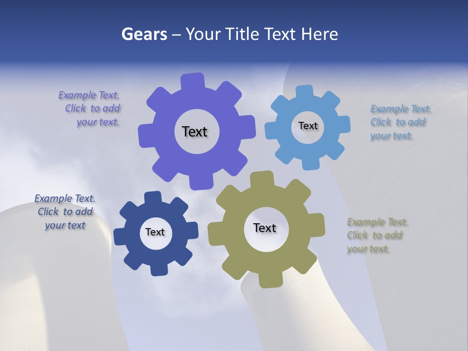 Gas Red Cooling PowerPoint Template