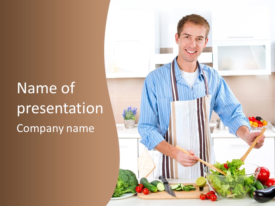 Love Dieting Family PowerPoint Template