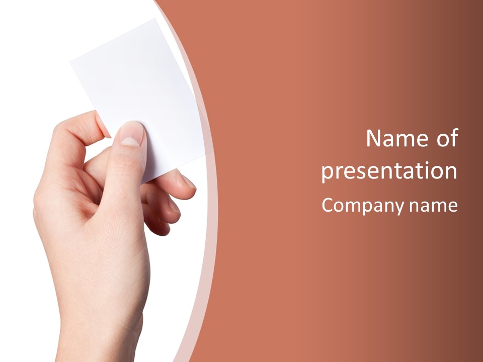 Female Message Isolation PowerPoint Template