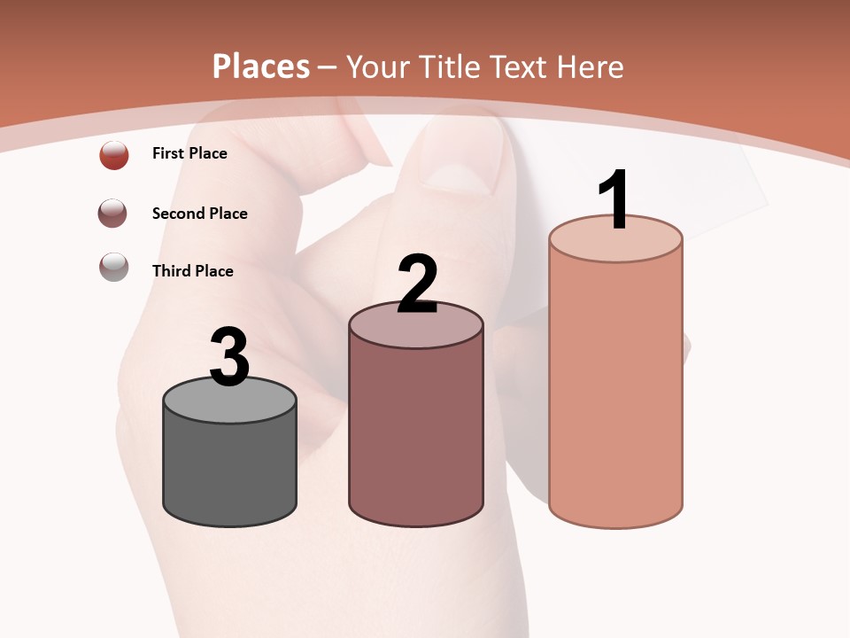 Female Message Isolation PowerPoint Template