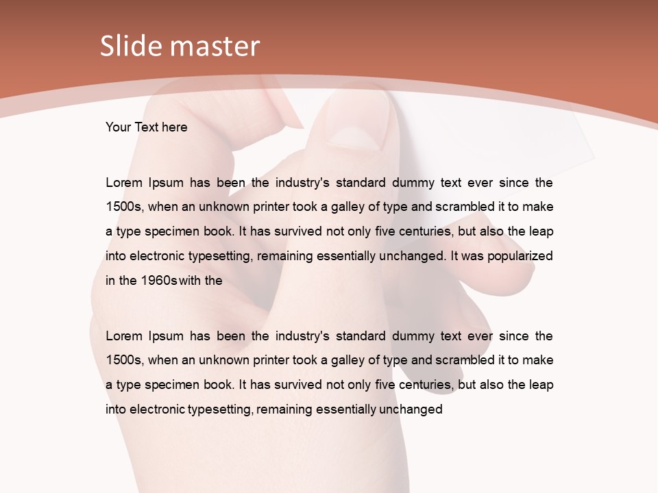 Female Message Isolation PowerPoint Template