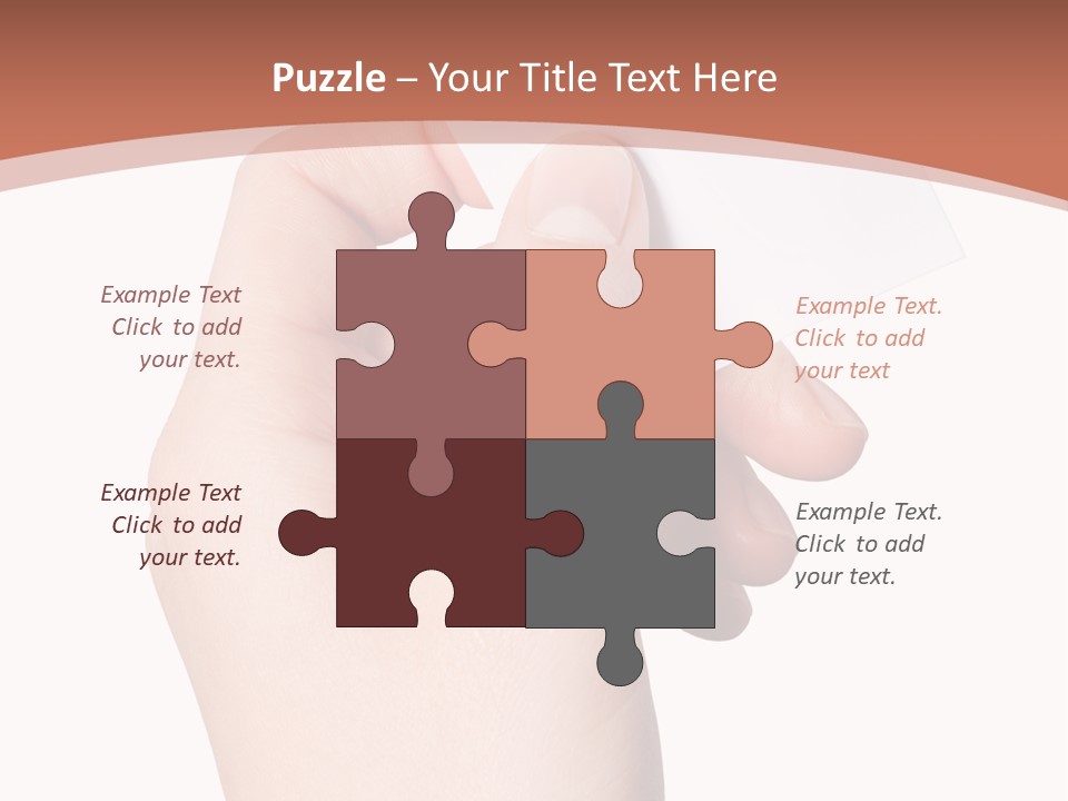 Female Message Isolation PowerPoint Template