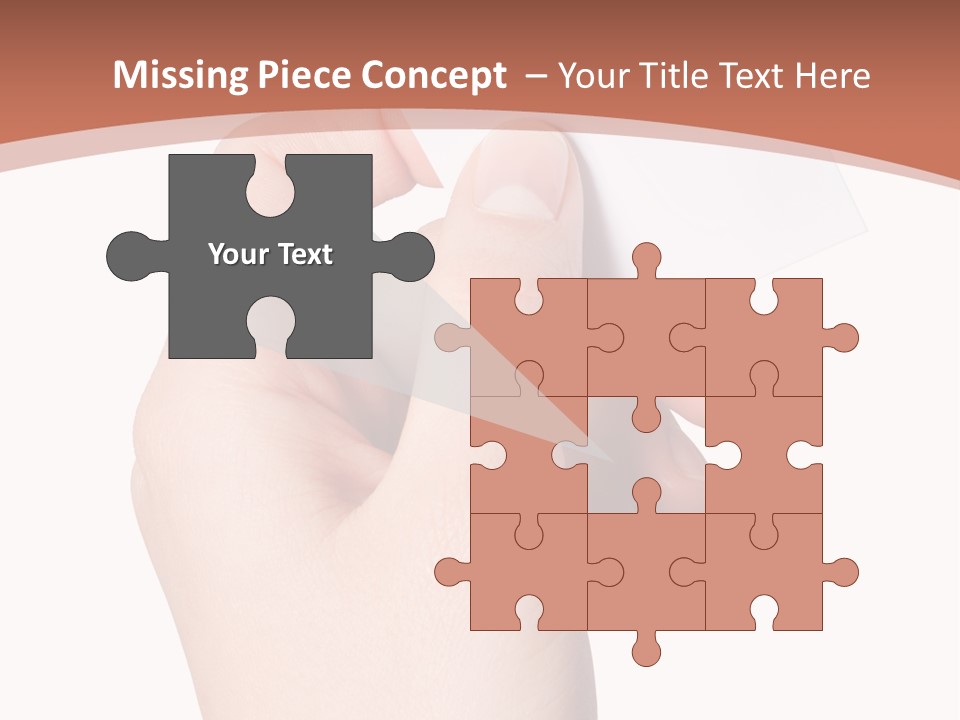 Female Message Isolation PowerPoint Template