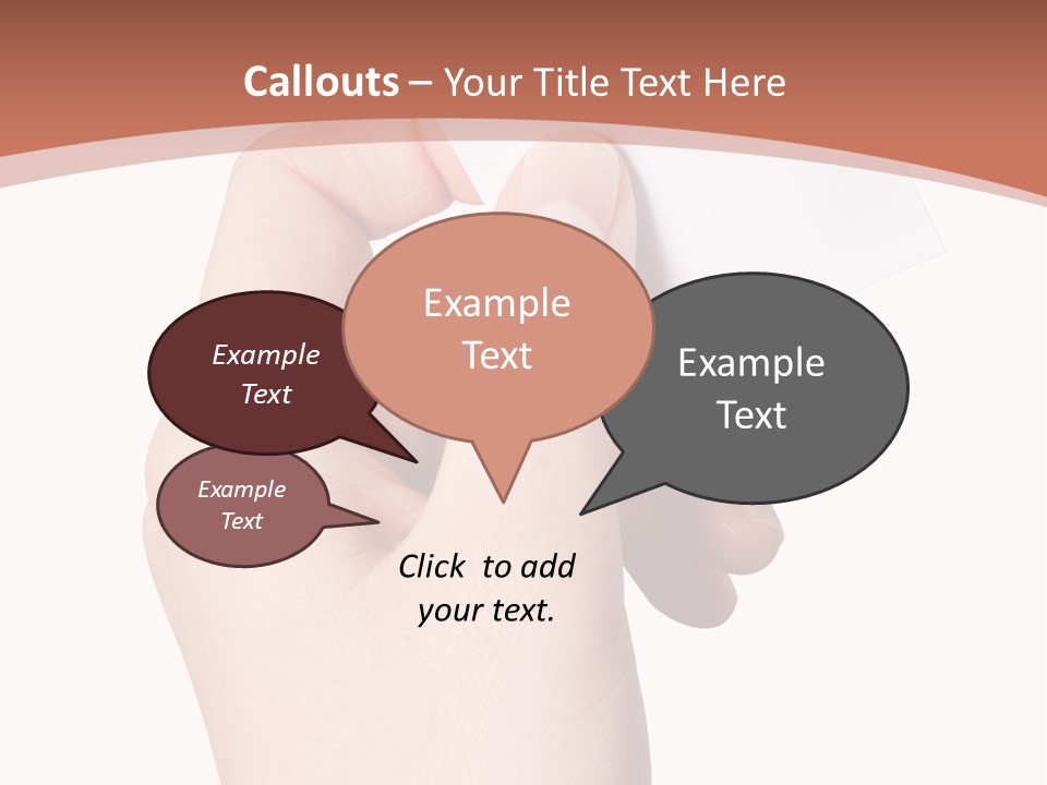 Female Message Isolation PowerPoint Template