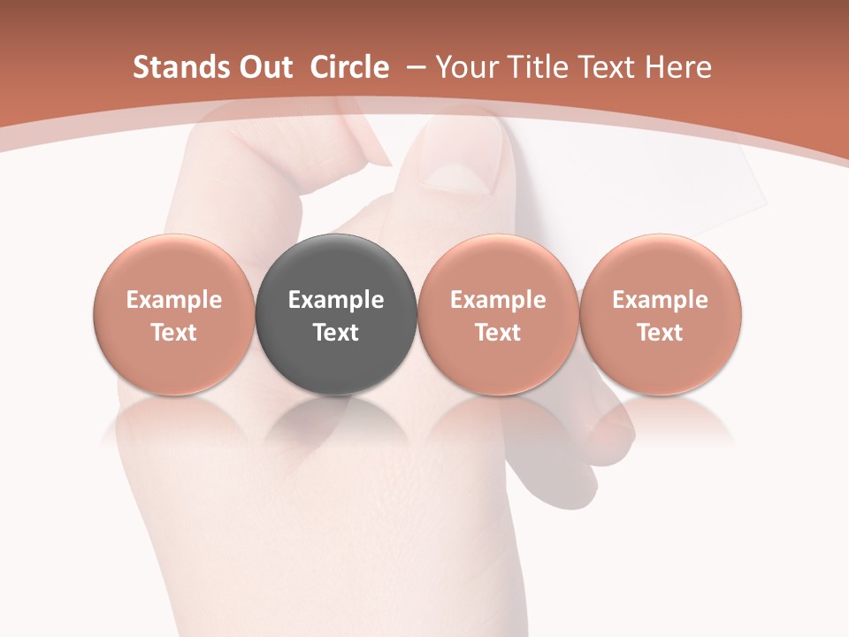 Female Message Isolation PowerPoint Template