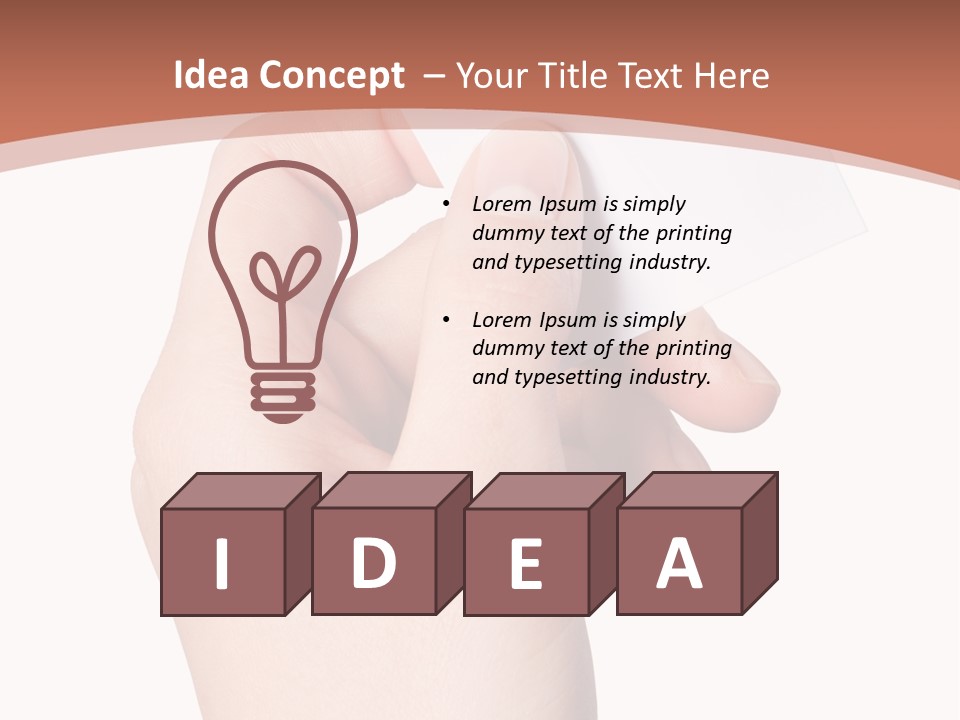 Female Message Isolation PowerPoint Template