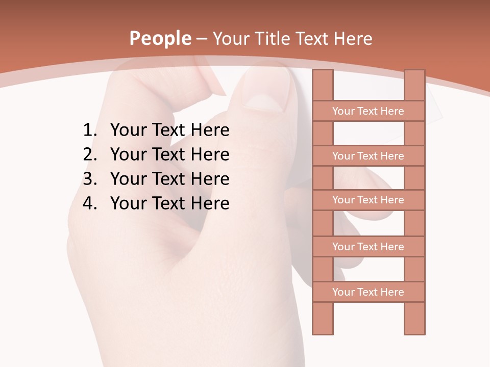 Female Message Isolation PowerPoint Template