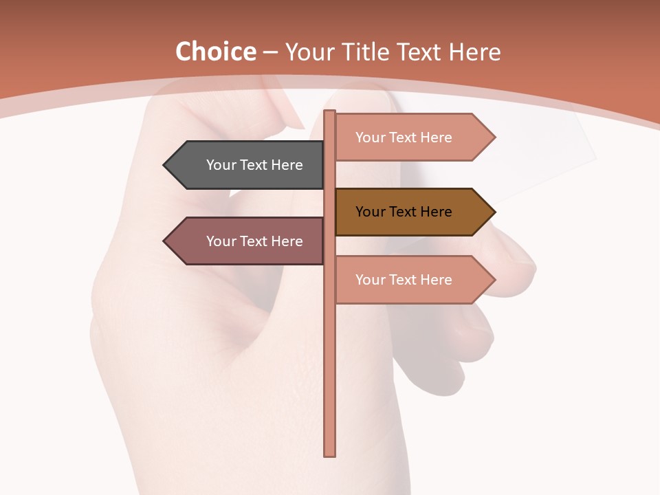 Female Message Isolation PowerPoint Template