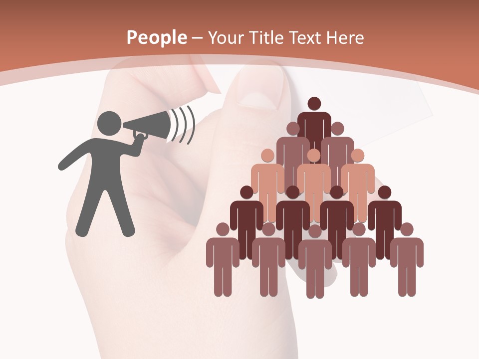 Female Message Isolation PowerPoint Template