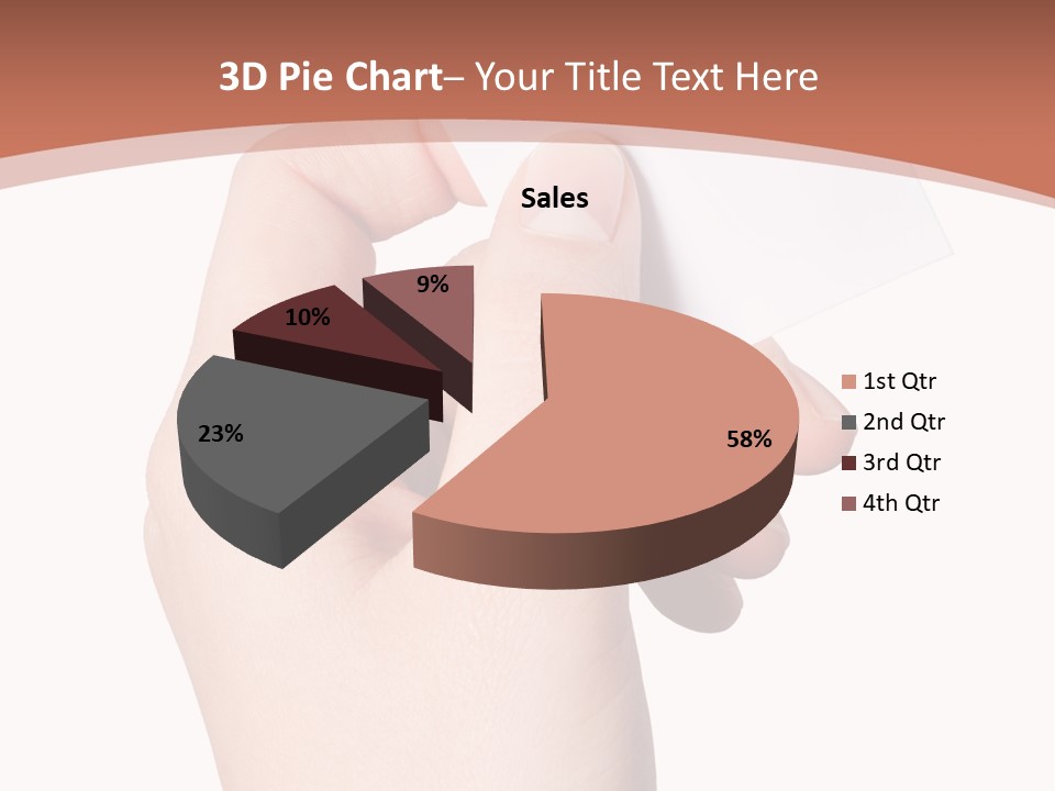 Female Message Isolation PowerPoint Template