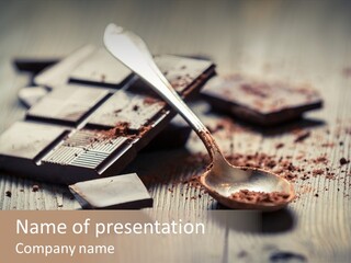 Dessert Cocoa Heap PowerPoint Template