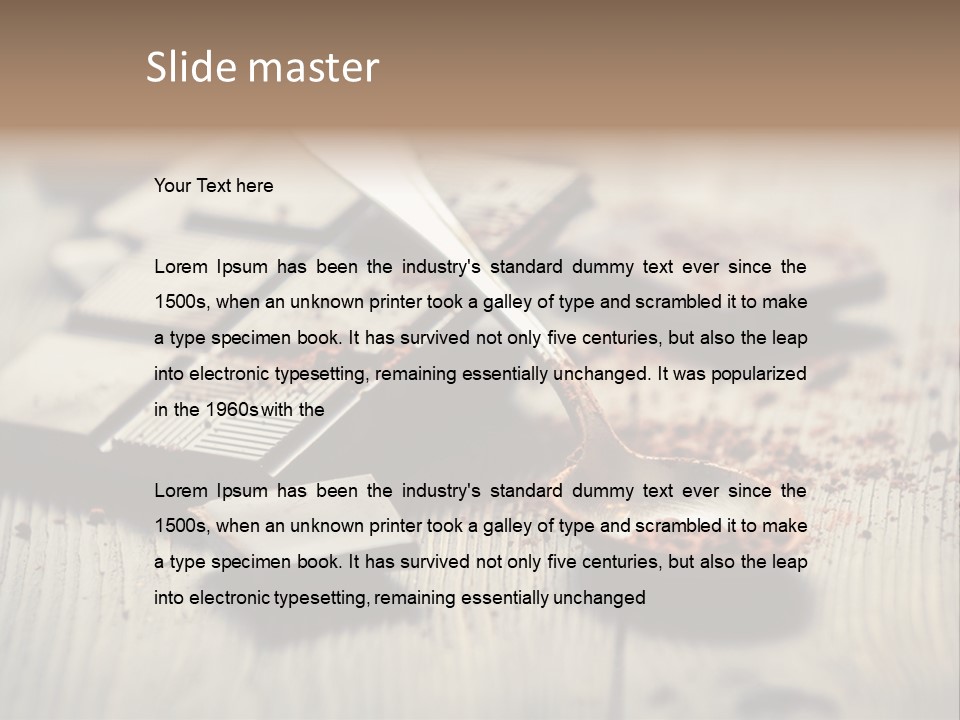 Dessert Cocoa Heap PowerPoint Template