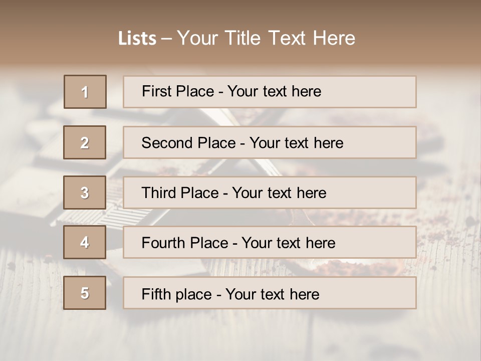 Dessert Cocoa Heap PowerPoint Template