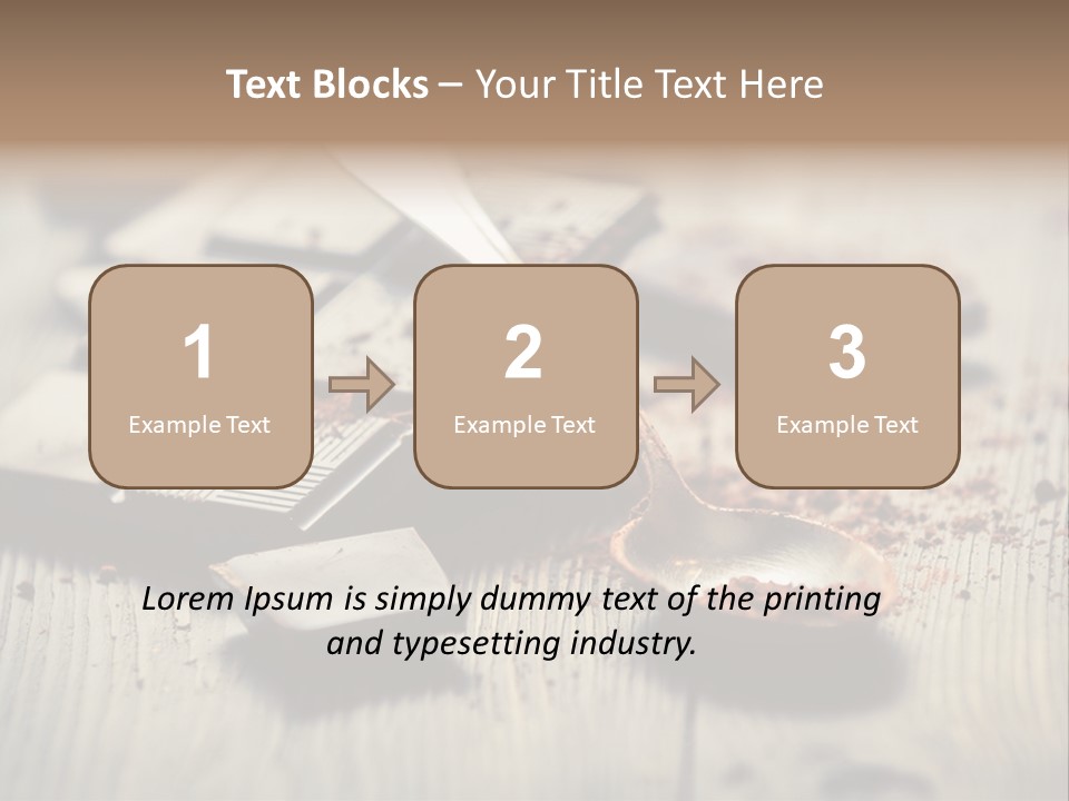Dessert Cocoa Heap PowerPoint Template