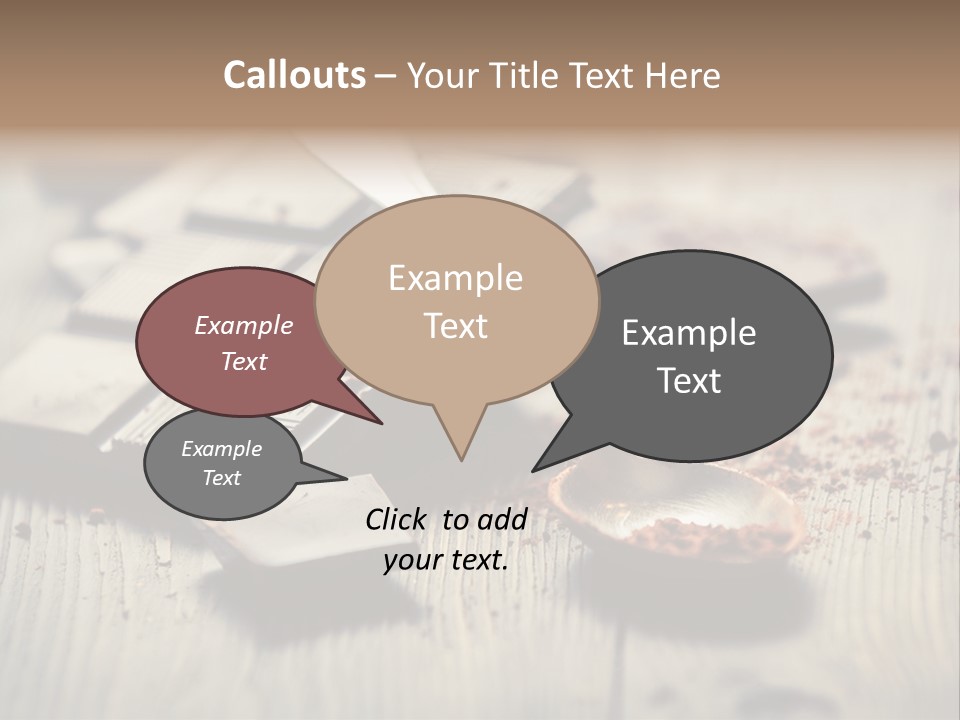 Dessert Cocoa Heap PowerPoint Template
