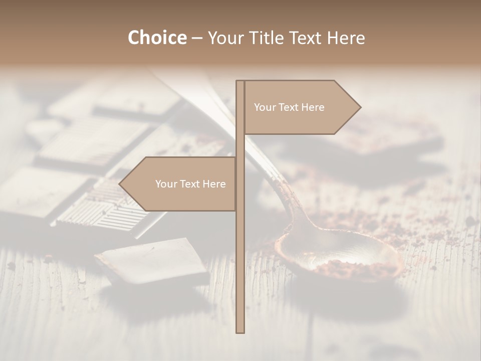 Dessert Cocoa Heap PowerPoint Template