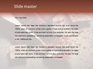 Ground Milk Chocolate Spoon PowerPoint Template