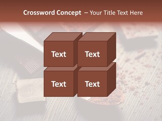 Ground Milk Chocolate Spoon PowerPoint Template