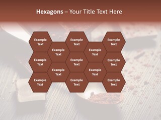 Ground Milk Chocolate Spoon PowerPoint Template