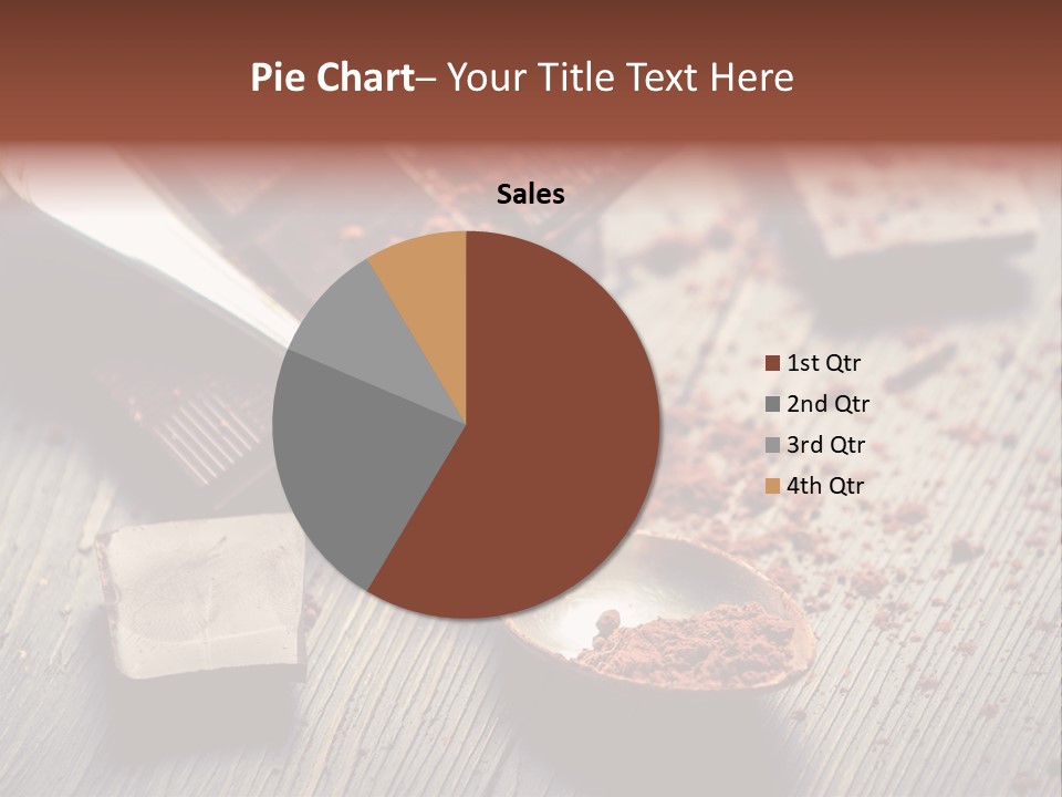 Ground Milk Chocolate Spoon PowerPoint Template