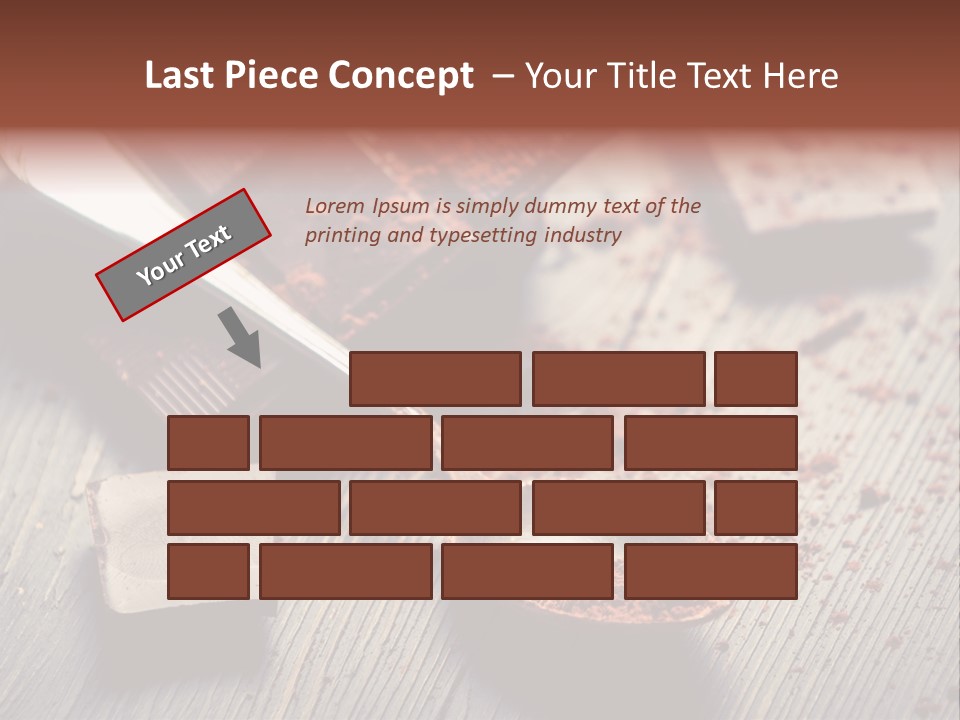 Ground Milk Chocolate Spoon PowerPoint Template