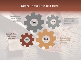 Ground Milk Chocolate Spoon PowerPoint Template