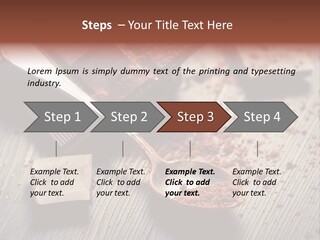 Ground Milk Chocolate Spoon PowerPoint Template