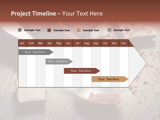 Ground Milk Chocolate Spoon PowerPoint Template