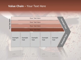 Ground Milk Chocolate Spoon PowerPoint Template