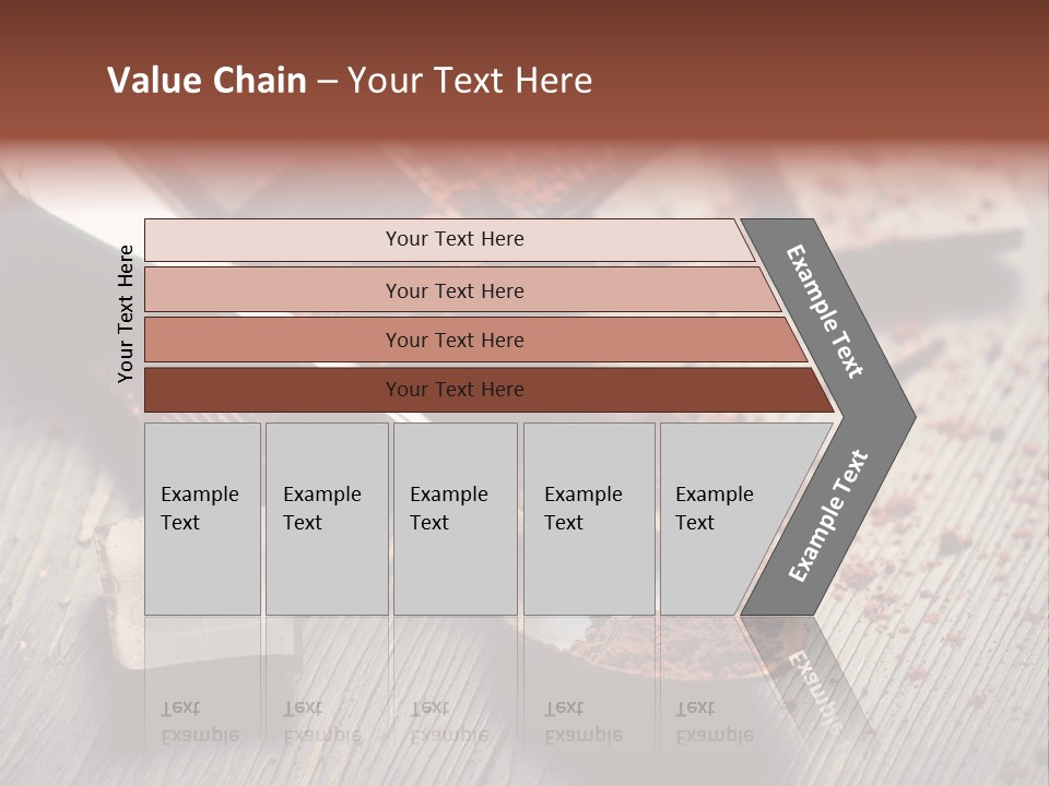 Ground Milk Chocolate Spoon PowerPoint Template