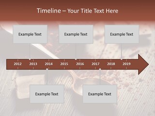 Ground Milk Chocolate Spoon PowerPoint Template