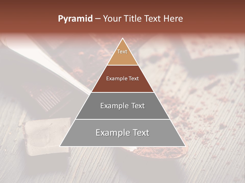 Ground Milk Chocolate Spoon PowerPoint Template
