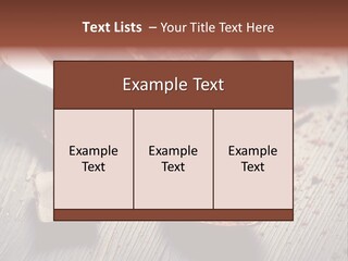 Ground Milk Chocolate Spoon PowerPoint Template