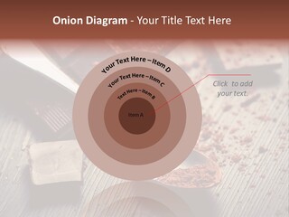 Ground Milk Chocolate Spoon PowerPoint Template