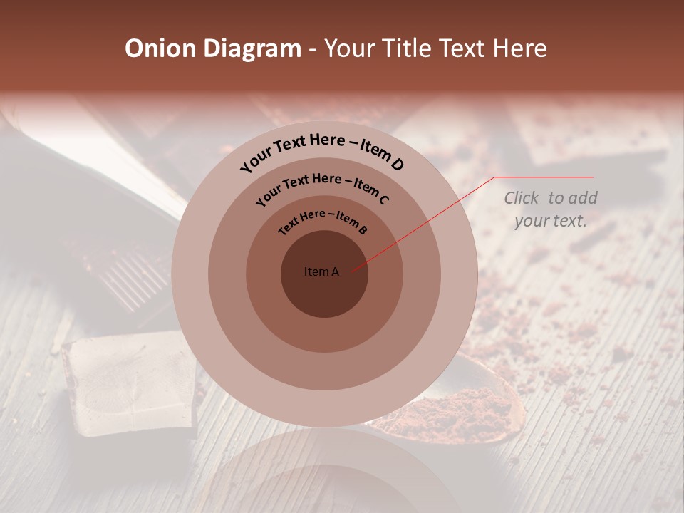 Ground Milk Chocolate Spoon PowerPoint Template
