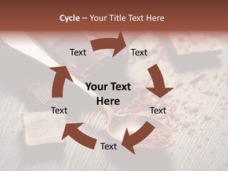 Ground Milk Chocolate Spoon PowerPoint Template