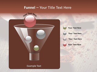 Ground Milk Chocolate Spoon PowerPoint Template