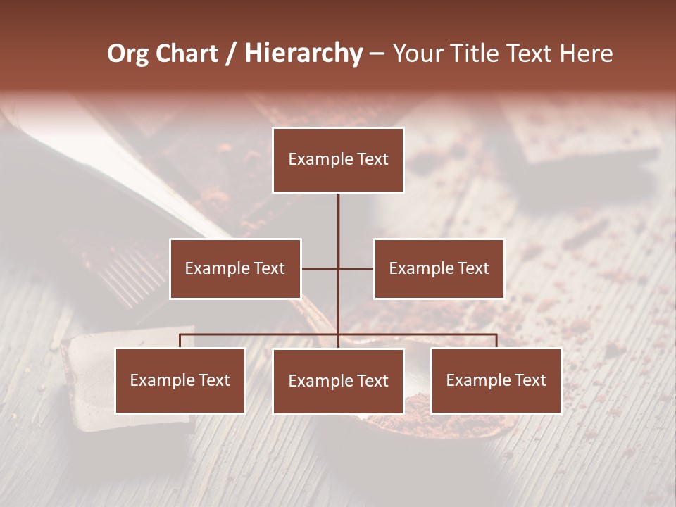 Ground Milk Chocolate Spoon PowerPoint Template