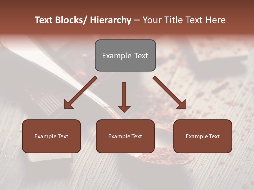 Ground Milk Chocolate Spoon PowerPoint Template
