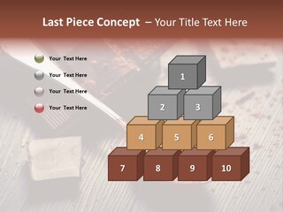 Ground Milk Chocolate Spoon PowerPoint Template