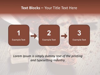 Ground Milk Chocolate Spoon PowerPoint Template