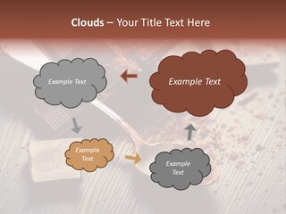 Ground Milk Chocolate Spoon PowerPoint Template