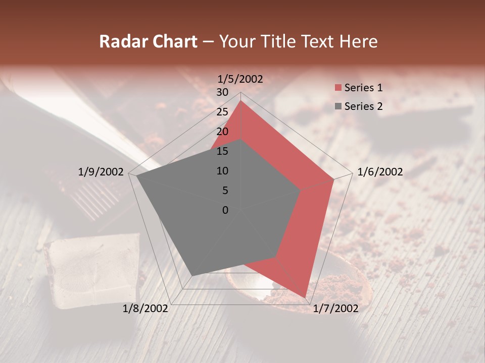 Ground Milk Chocolate Spoon PowerPoint Template