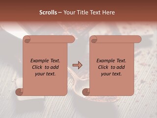 Ground Milk Chocolate Spoon PowerPoint Template